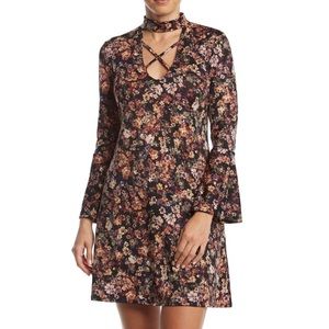 Madison Leigh Red Bell Sleeve A-line Dress